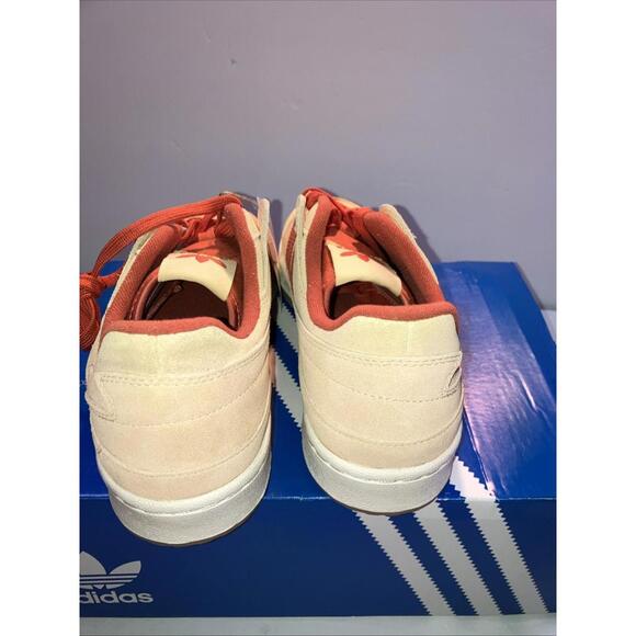 Adidas Forum Low CL Mens Shoe Glow Orange PreRed Gum Bottom JS1098 Size 9.5 NEW - Picture 8 of 10